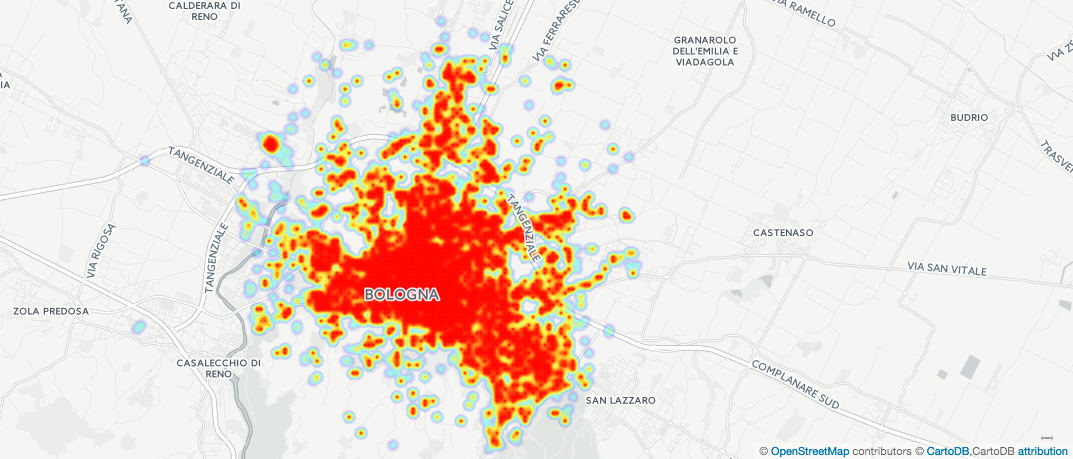 Dove si parla sui social network a Bologna Dove si parla sui social network a Bologna