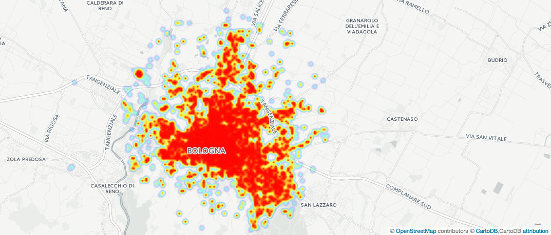 Dove si parla sui social network a Bologna