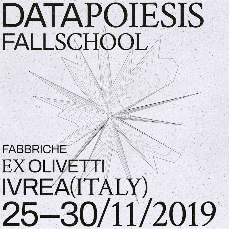 Datapoiesis Fall School - flyer